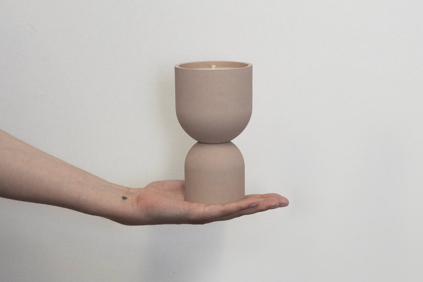 Terracotta Concrete Candle / Coppa