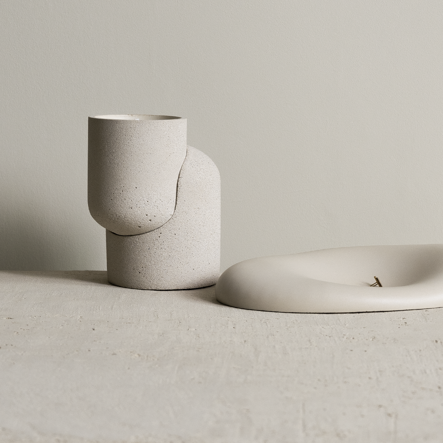 Gray Concrete Candle / Duo
