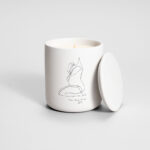 Mrs Minimal Line - Pregnant, Concrete Candle / Medio